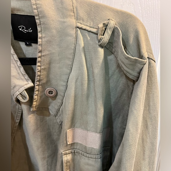 Rails army green Sahara light jacket - women’s size Large - Picture 5 of 6